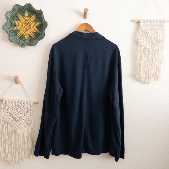 Franceschini Puro Lino Linen Blend Blue Blazer Size XL - Picture 2 of 6